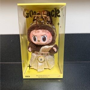 Pop Mart Labubu The Monsters Good Luck To You Vinyl Plush Doll Pendant.